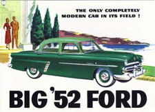 1952 Ford V-86 Passenger Car Sales Brochure 1952 Ford V-86 Passenger Car Sales Brochure