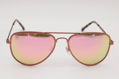 Blenders A Series Ashley Kidd Rose Gold Aviator Polarized Sunglasses 58-12-135