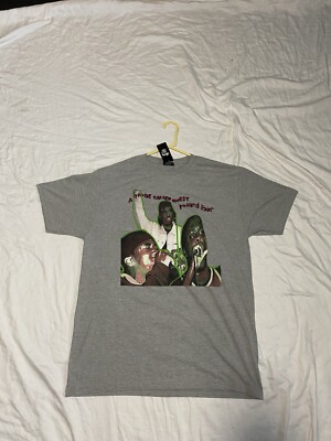 NWT Stussy X A Tribe Called Quest 1993 Award Tour Gray Rap Supreme Shirt Size L