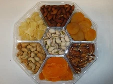 Gourmet Gift Tray, Nuts, Dried Fruit, or Both!