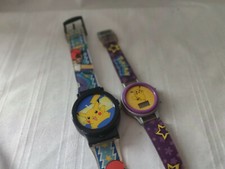 Pokemon lot of 2 digital watches Innovative Time 1999 Nintendo Pikachu