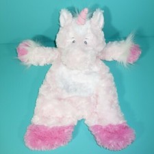Baby Ganz Pink Sweet Iris Unicorn Flat A Pat 16" Plush Security Blanket Lovey
