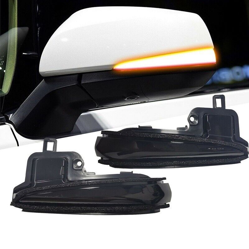 For Toyota Tacoma RAV4 Smoked Sequential LED Blinker Mirror Turn Signal Lights