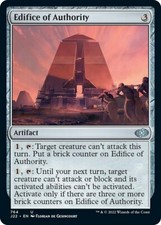 Edifice of Authority Light Play, English Magic the Gathering MTG Jumpstart 2022