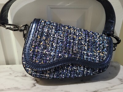 HANDBAG;GUESS G DREAM, CROSSBODY MIDNIGHT BLUE TWEED WOMEN BAG Blue Jean  Ready