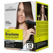 KERATIMASK Keratin Treatment Brazilian Straightening Kit with Hyaluronic Acid-