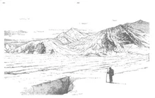 1892 Mt St Elias from the Seward Glacier Alaska reproduction