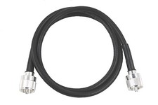 Davis RF RG-8X jumper, 3 FT with PL-259 connectors for HAM and CB, MADE IN USA 