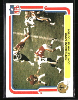 Don't Let Him Get Outside (Defense) 1980 Fleer Team Action #34  Football Card