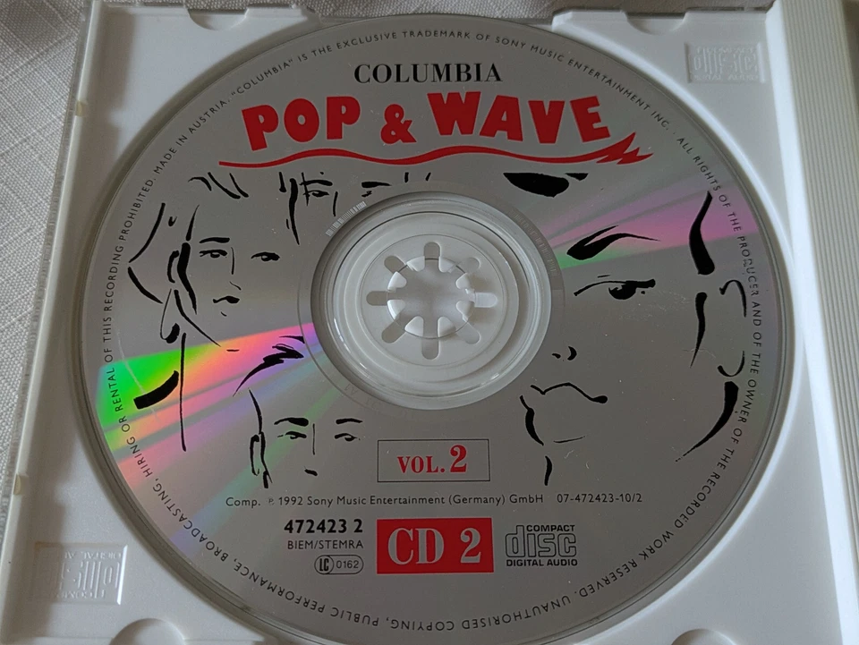 Various Pop & Wave Vol. 2 2 CDs mit ausführlichem Booklet 1992 New Order Cure - Bild 2 von 4