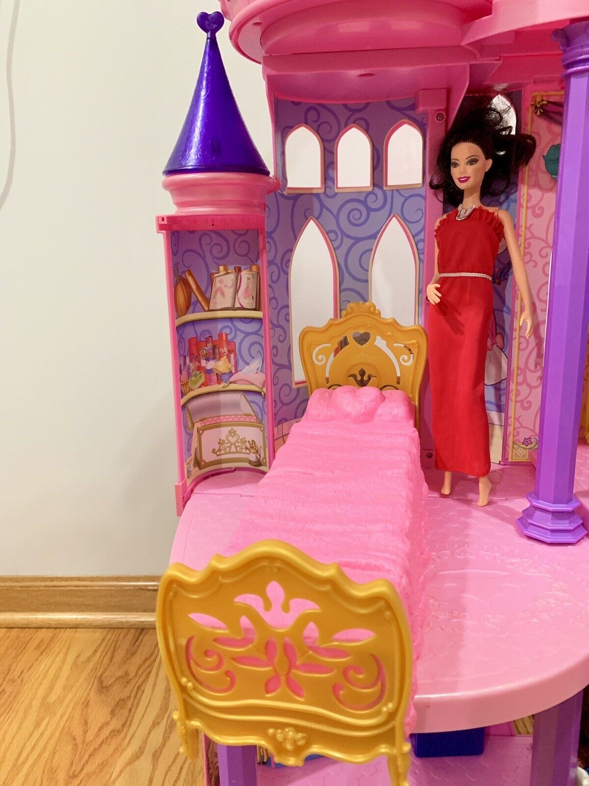 Disney Barbie Princess Ultimate Dream Castle And Two Barbie Dolls
