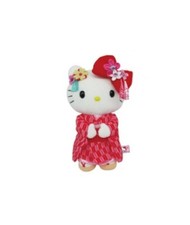 Sanrio Hello Kitty Kimono Yukata Nippon Pink 10" Plush Doll Mascot