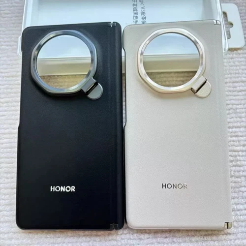 Nuevo Original Lujo Cuero PU Estuche Trasero y Cubierta de Marco Lateral para HONOR Magic V3 - Imagen 11 de 21