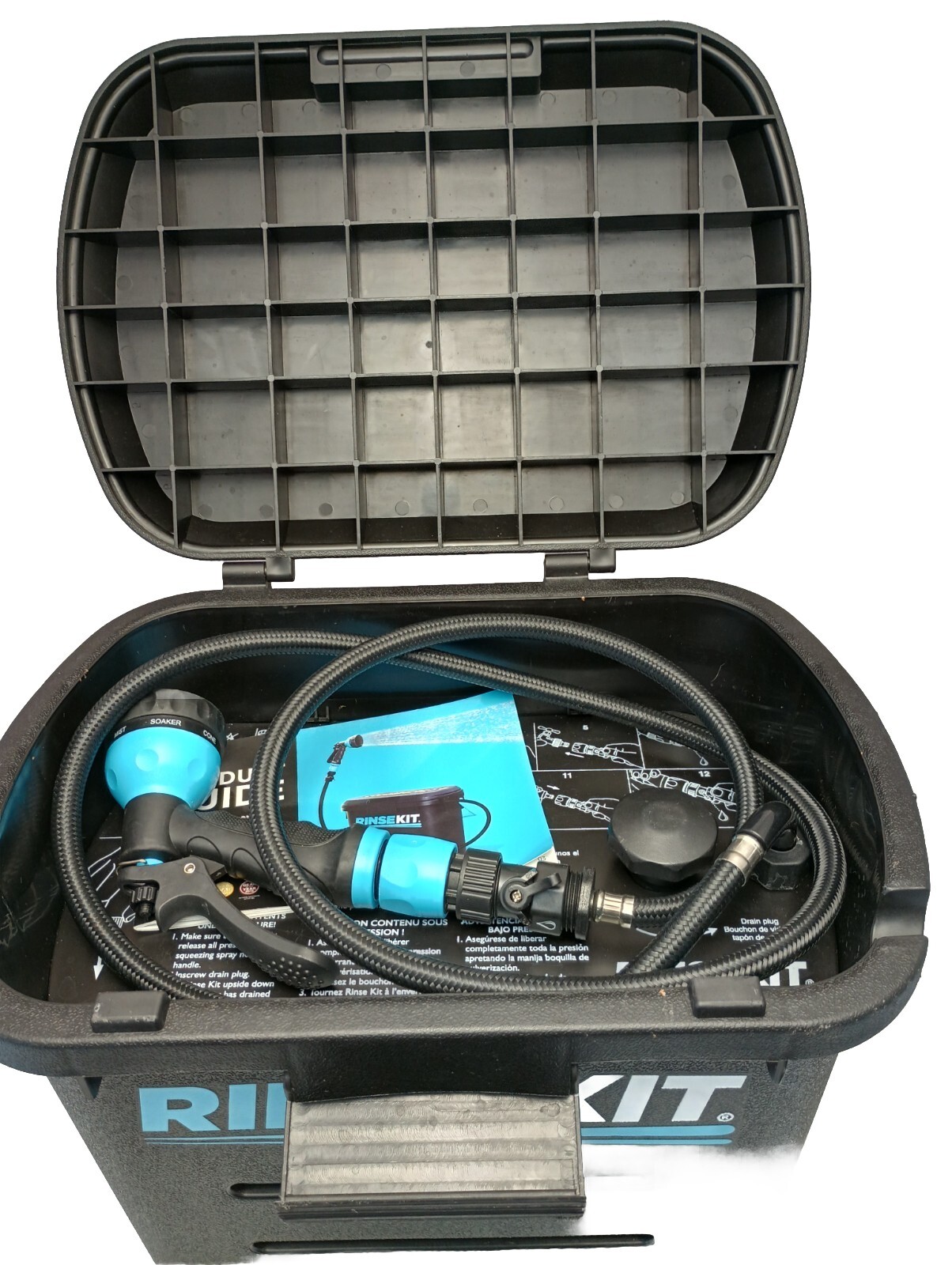 RINSEKIT Portable Pressurized Outdoor 2 Gallon Shower Rinse Kit Camping