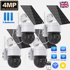 360° Wireless Security Camera PTZ WiFi IP Solar Powered Energy CCTV Outdoor Home