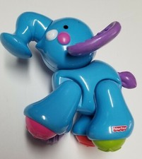 Fisher Price Amazing Animals Click Sounds Elephant Poseable Hard Plastic Toy