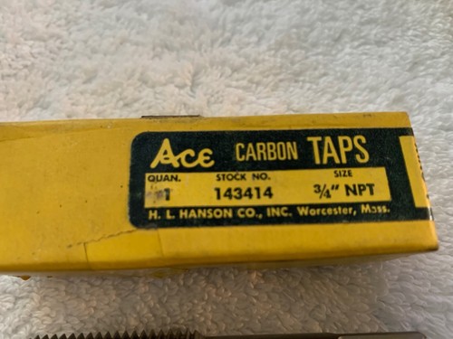 UNUSED Vintage 3/4" - 14 NPT HL Hanson Co. Ace Carbon Tap (A12) - Picture 3 of 8
