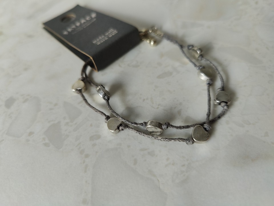 BNWT Ladies Bracelet by Fat Face Grey/ Silver eBay