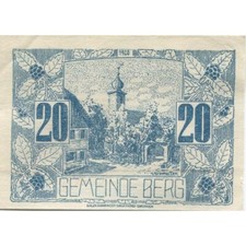 [#284592] Banknote, Austria, Berg, 20 Heller, village 1920-06-27, UNC(63), Mehl: