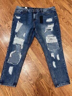 CHIC DENIM ASHA BOYFRIEND CROP SIZE 18