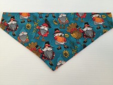 Thanksgiving Gnome Large Over the Collar Dog Bandana Pet Fashion Accessory
