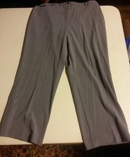 039 Women's Gently Used Investments Petites 14P Gray Dress Pants 