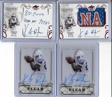 2016 Leaf Trinity Kenneth Dixon Clear Acetate Silver Foil Auto RC 20/25 Ravens