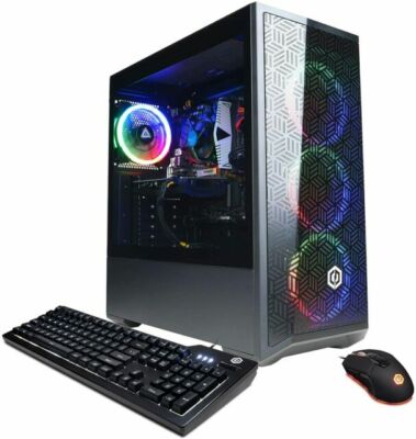 CyberPowerPC GXIVR8060A10 (500GB, Intel Core i5 10th Gen., 2.90GHz, 8GB) Gaming
