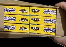 Cra-Z-Art Washable Jumbo Crayons, 16 Assorted Colors/pack 6 Boxes