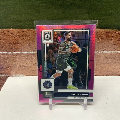 2022-23 Donruss Optic Hyper Pink Prizm Austin Rivers #61 Minnesota Timberwolves