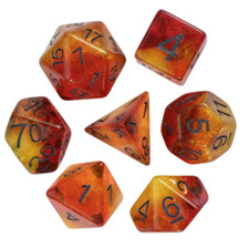 Pyroclasm DnD Dice Set Poly RPG DnD Dungeons Dragons AD D Pathfinder d20