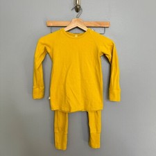 CHILDHOODS yellow night set PJ set size 6-7 years Pajama Unisex Cotton