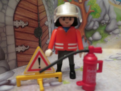 Lot Vintage PLAYMOBIL Pompiers – Borne Incendie, Véhicules, Caserne – City Life – Occasion Bon état