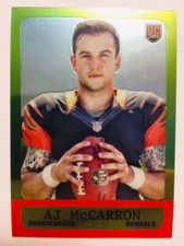 2014 Topps Chrome A.J. AJ McCarron Rookie RC Card 1963 Mini Mint Condition . rookie card picture