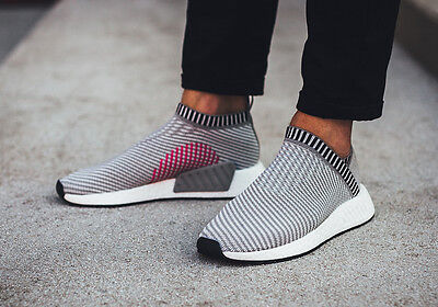 Adidas NMD CS2 size 9. Grey White Pink 