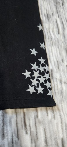 Gap Kids Black Sweatpants Silver Stars Size Large - Picture 2 of 4