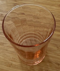 Mid Century Modern Set Of 6 Vintage Pink Depression Glass Juice Glasses Retro — photo 7