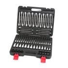 107pcs 1/4" 3/8" 1/2" Drive Bit Socket Set, SAE & Metric Torx Hex Bit Tools Set