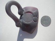 Sea Glass, Vintage Red Handle with a Portion of Beautiful Pattern Left on it