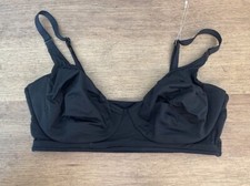 SOMA Pure Black Solid SMALL Embraceable Reversible Bralette Bra Unlined