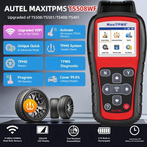 Autel MaxiTPMS TS508WF TPMS Relearn Tool 2025 NEW WiFi Ver. of TS508 TS501 TS408 - Picture 6 of 19