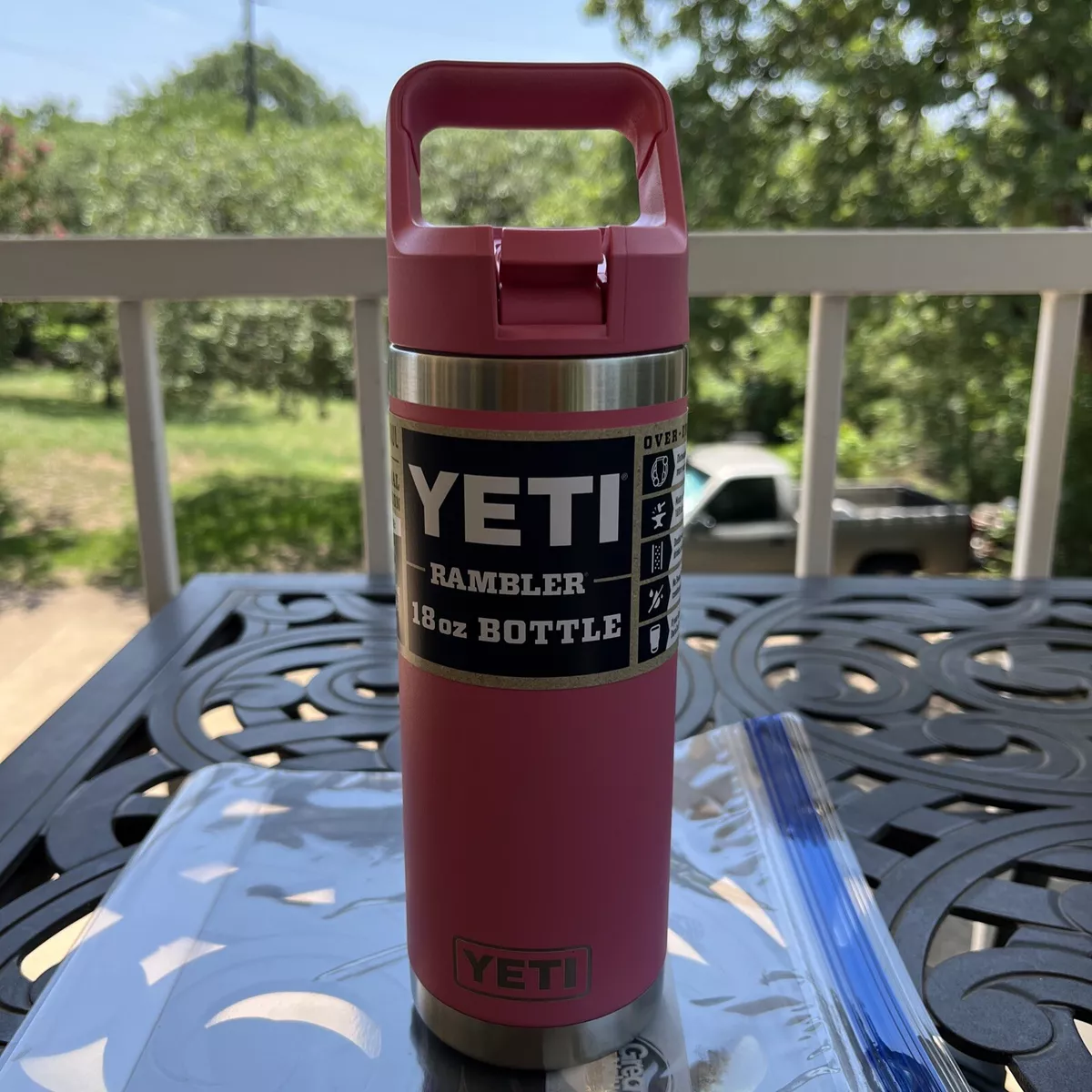 Yeti Rambler 18oz Straw Cap Bottle - Seafoam