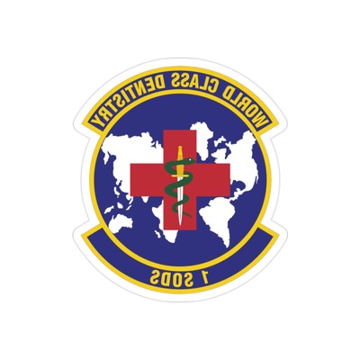 1st Special Ops Dental Sq (U.S. Air Force) REVERSE PRINT Transparent STICKER