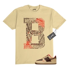 Air Force 1 Light British Tan Sesame Picante Red T Shirt to Match B BLS