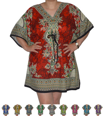 Sommerkleid Strandkleid Damenkleider Freizeitkleid Boho Strandkaftan Urlaub