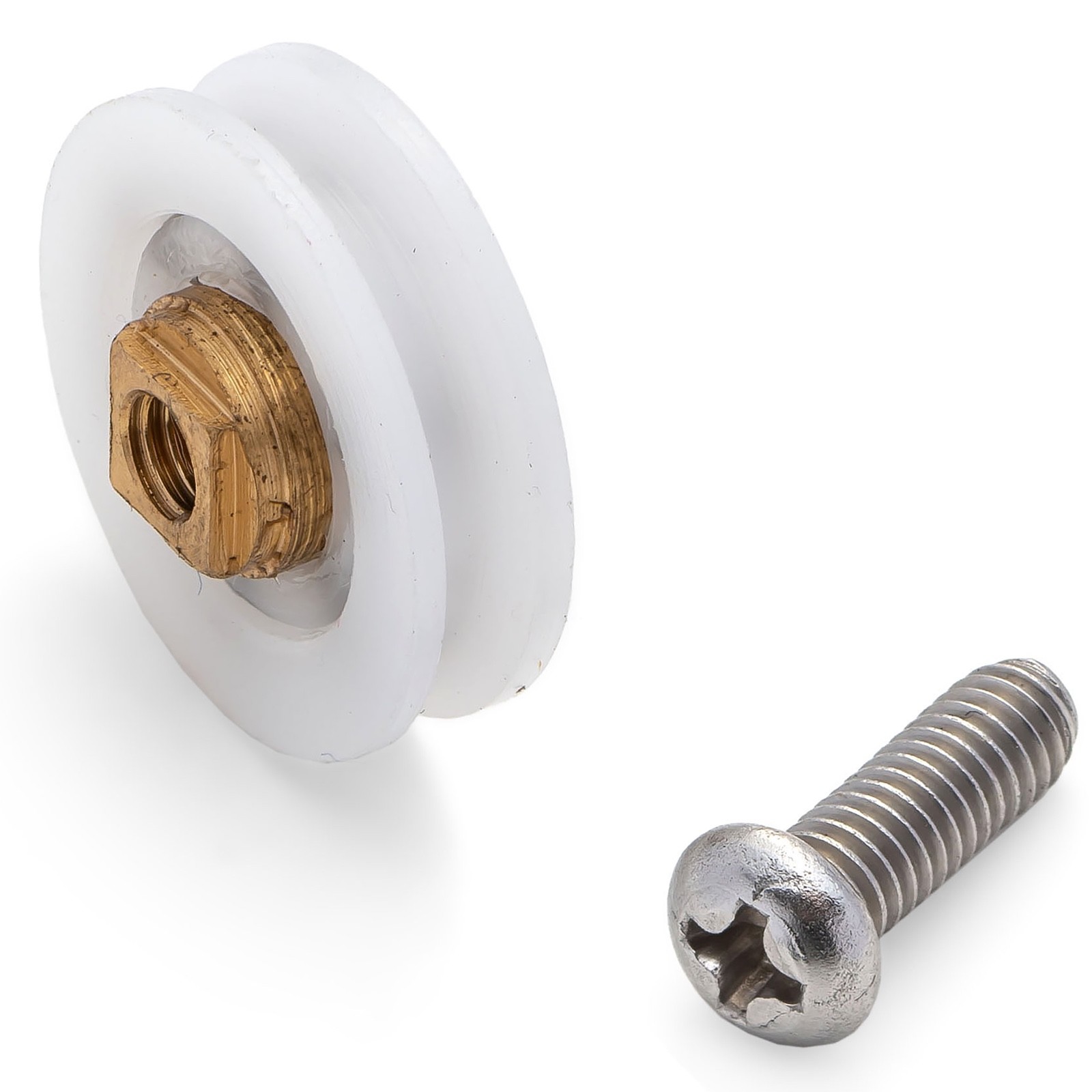 4 x Shower Door Rollers/Runners/Wheels 19mm Wheel Diameter L041 eBay