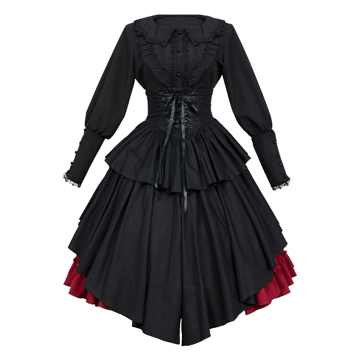Size L Black Skirt Costumes for Women