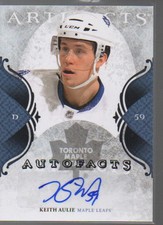 KEITH AULIE 2013-14 UPPER DECK ARTIFACTS AUTOFACTS #A-KA