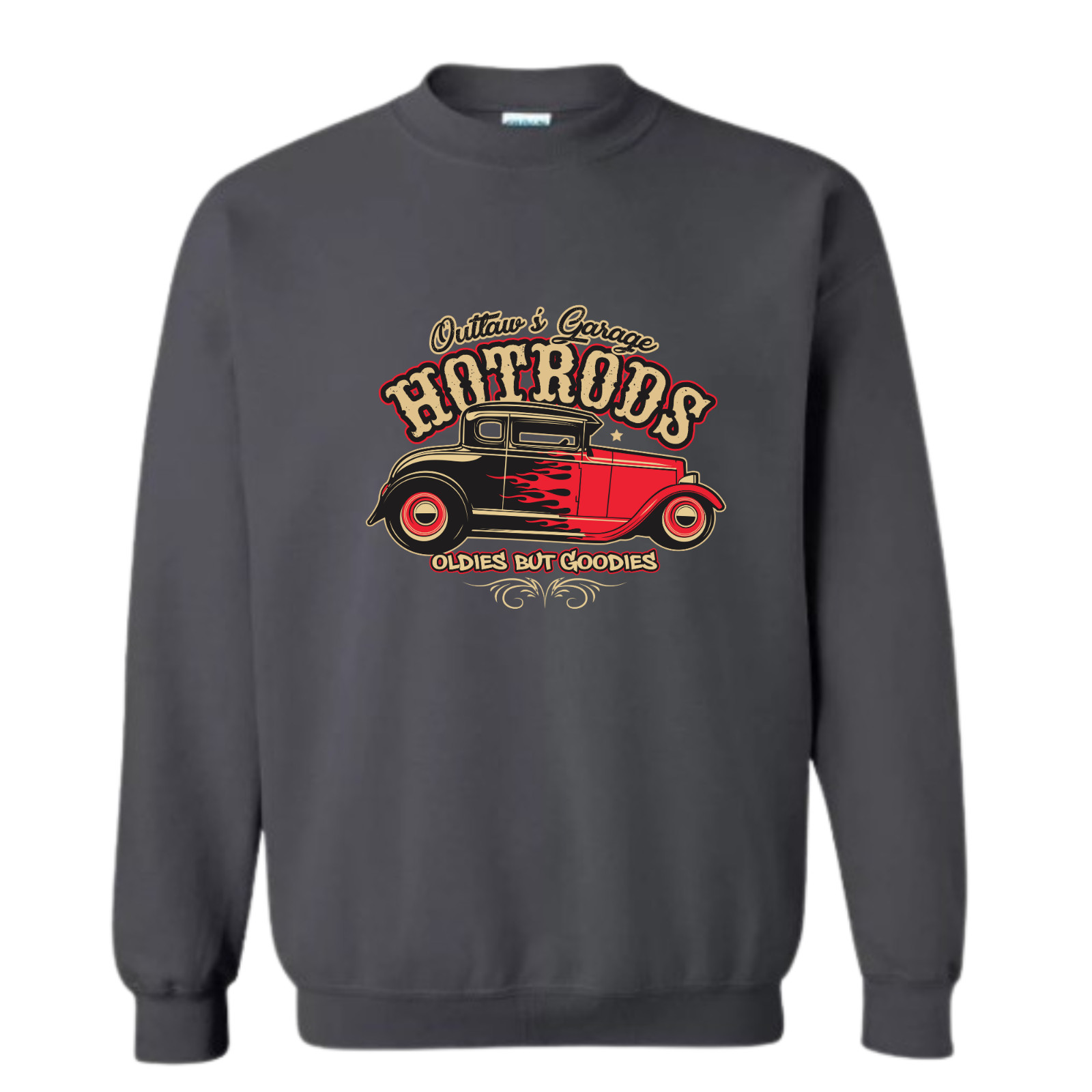 Car Sweatshirt Classic Hot rods Old Garage vintage Car Jumper Sweater Gift Him image 2