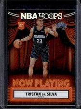 2024-25 Panini Hoops Tristan da Silva Now Playing RC Holo Rookie #24 Magic